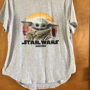 Star Wars Mandalorian Gray Junior Shirt